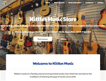 Tablet Screenshot of kittles-music.com